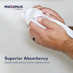 Maximus X0907 Recycled Paper Towels with Superior Absorbency, 10" Commercial Paper Towels Rolls Suitable for Office, Restaurant, and Healthcare Facilities, 6 Rolls Per Case