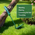 Japanese Weeding Sickle, Garden Hand Hoe Sickle Hoe with Ergonomic Rubber Handle, High-Hardness Carbon Steel Manual Weeder Tool for Weeding Cultivating Trenching Soil Loosening