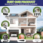 Steam Cleaner, Pressurized Handheld Multi-Surface Natural Steam Cleaner with 12 PCS Accessories & Safety Lock, 350ML Large Capacity, Steamer for Car, Home, Upholstery, Kitchen, Window, Grime, Grease