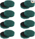 16pcs Kitchen Pads Power Scrubber Pads Set Electric Scrubber Replacement Scouring Pads fit for Dremel Versa Scouring Pads,Green