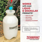 Chapin 20024: Value Pack, 2-Pack, 2-Gallon SureSpray Lawn and Garden Poly Tank Sprayer with Anti-Clog Filter for Yard, Lawn, Weeds, and Plants, Translucent White