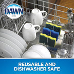 Dawn Ultra Scrubber Sponges Non-Scratch Double-Sided Kitchen Dish Cleaners, 12-Pack, Blue