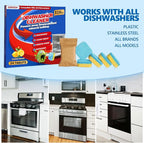 Dishwasher Cleaner And Deodorizer Tablets 24 Pack,Deep Cleaning Descaler Pods for Dish Washer,Lemon Scented Dish Washer Machine Tablets for Limescale,Mineral Buildup, Odor,Septic Safe- 1 Year Supply