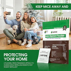 Rodent Repellent Pouches, Peppermint Oil, All Natural, Plant Powered, Repel Mice and Rat, Squirrels, Mouse Repellent, Keep Mice Out from Indoor/Car/RV/Boat/Garage/Cabin,20 Pouches (20 Pack)