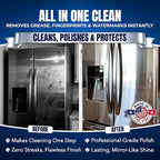 Sheila Shine 1 Gallon Stainless Steel Cleaner and Polish - Cleans, Polishes & Protects Kitchen Appliances, Refrigerators, Sinks, Ovens & Grills - Cleaner for Stainless Steel Appliances