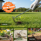 Upgraded Weed Puller Tool, 4-Tooth Manganese Steel Manual Weeders, Portable Garden Weed Remover Tools for Vegetable Gardening Backyard Farm Planting & Weeding