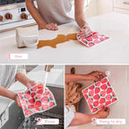 Papaya Reusable Paper Towels, Premium Swedish Dishcloths with Hook, Non-Scratch Reusable Paper Towel, 1 Sheet Replaces 17 Rolls - 2 Sheets, 1 Hook