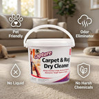 Capture Premium Lemon Scent Carpet Cleaner 4 lb Powder – 2 Pack Carpet Cleaner and Upholstery Cleaner – Carpet Powder for Vacuuming and Rug Cleaner – Dry Cleaning at Home with bag clips