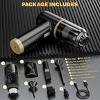 Cozylady Handheld Car Vacuum Portable Cordless, High Power 6 in 1 Vacuum Cleaner & Air Duster & Air Blower with 4000mAh Brushless Motor and Multi-Nozzles for Car, Home, Office, Camping, Pet (25kpa)