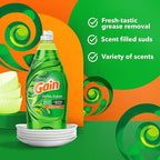 Gain Ultra Dishwashing Liquid Dish Soap, Original Scent, 38 fl oz (Pack of 3)