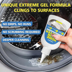 Home Stain Remover Gel, Heavy Duty Stain Cleaner, Deep Clean for Front Loader Washing Machine Seal, Refrigerator Strips, Rubber Gasket, Bathroom Grout, Tile, Shower, Caulk - 8 fl oz