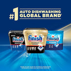 Finish Ultimate Quantum Infinity Shine Dishwasher Pods, New & Improved Formula, Dishwasher Detergent Dish Soap, Removes Burnt-On & Dried-On Stain, Degreasing, Scrubbing, & Shining Power, 62 Count