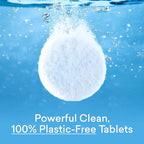 BLUELAND Toilet Bowl Cleaner Tablets, Starter Set, 14 Count with Tin, Peppermint Eucalyptus, Plastic-Free, No Harsh Chemicals, Plant-Based