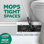 Swiffer Heavy Duty Mop Wet Multi-Surface Cloth Refills for Floor Mopping and Cleaning, Pet with Febreze Odor Defense, 32 count