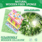 20 Pack Cleaning Scrub Colored Sponge Kitchen Sponges Colorful Non Scratch Dual Sided for Dishes, Pots, Pans, Multi Surface Household Cleaning
