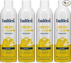 Faultless Lemon Laundry Starch - Lemon Scented Spray Starch 20 oz Cans for Smooth Iron Glide on Clothes & Fabric - Easy Iron Glide, No Residue (Pack of 4)