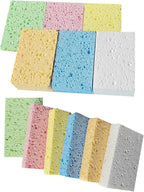12 Pack Kitchen Natural Cellulose Sponges, Color Sponge, Dishwashing Sponges, Car Washing Sponge, Suitable for Kitchen and Bathroom,Car,Household, Children's Fun Cutting DIY.