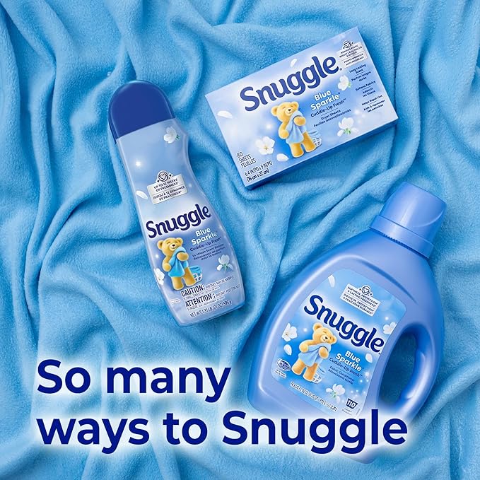 Snuggle Fabric Softener Dryer Sheets, Blue Sparkle, 230 Count