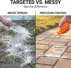 Diatomaceous Earth Duster, 230ml Large, Powder Duster Kit with Long Copper Tube & Folding Funnel, Indoor Outdoor Silicone Sprayer Heavy Duty Bulb Applicator for Home and Garden(Orange)