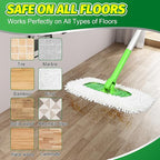Reusable Dry Sweeping Cloths Microfiber Mop Pads Compatible with Swiffer Sweeper- 6 Pack Wet Mopping Cloths - Washable Wet Pads Refill for Mopping Floors (Mop is not Included)