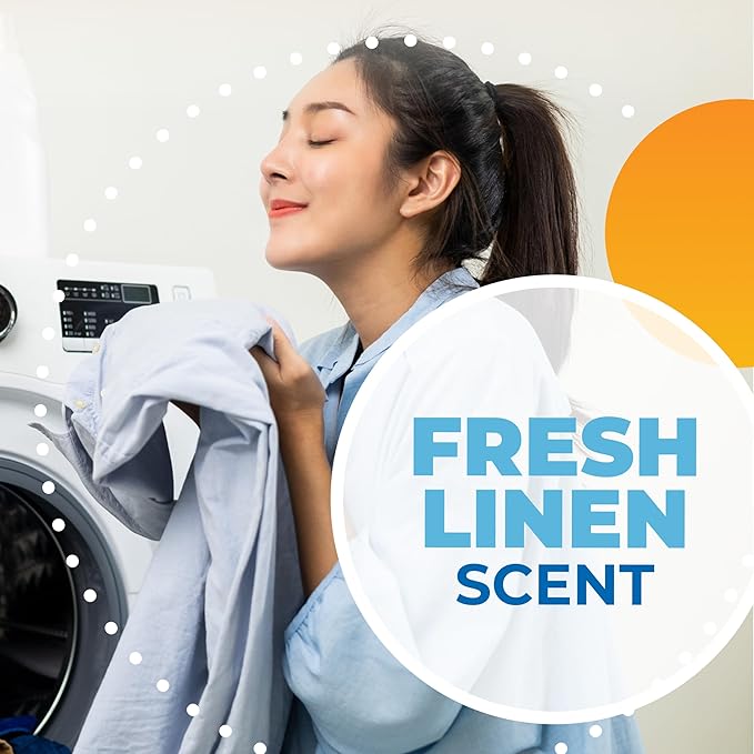 Arm & Hammer Power Sheets Laundry Detergent, Fresh Linen 50ct, up to 100 Small Loads (Packaging may vary)