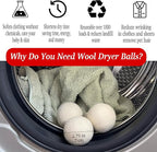 White Dryer Balls XL Laundry Balls Reusable Anti Static, 6 Pcs Lint Balls Remover for Dryer, Dryer Balls Natural Fabric Softener, Reduce Clothes Wrinkles and Saving Drying Time (White 6 Pcs)