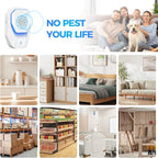 Upgraded 6 Packs Ultrasonic Pest Control Repeller, Electronic Spider Repellent Indoor for Insect Roaches Rodent Ant Bug Mosquito Rat Mouse Repellent Plug in for House Home Kitchen Garage