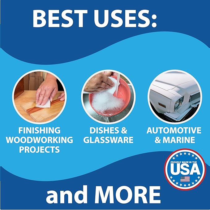 10 Pack of 6 x 9 White Non Scratch Non-Woven Pads for Buffing Cleaning Polishing and Multi Purpose Use in Your Home Workshop or DIY Garage Shop