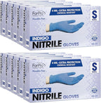 ForPro Disposable Nitrile Gloves, Chemical Resistant, Powder-Free, Latex-Free, Non-Sterile, Food Safe, 4 Mil