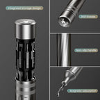 JOREST 32 in 1 Small Precision Screwdriver Set, Tool Gifts for Men Dad Him, Portable Multibit Screwdriver Repair Tool, EDC Pen Screwdriver for Glasses, Watches, MacBook, Laptop, PS5, Xbox, Electronics