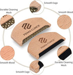 2 PCS Wooden Sweater Comb for De-Pilling Cashmere, Wool, Knitwear, Manual Lint Remover, Portable Depiller for Clothes, Fuzz, Bobbles, Pilling Shaver, Fabric Defuzzer, Sweater Care Tool