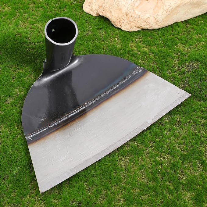 9.25 Inch Manganese Steel Garden Hoe Head Heavy Duty Weeding Tool for Soil Loosening and Agricultural Use Without Handle
