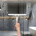 Window Squeegee for Glass Doors，All-Purpose 9.7” Window Cleaning Squeegee, Handheld for Windows, Car Windshields & More，Grey (9.7" Window Squeegee)