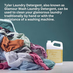 Worldwide Nutrition Bundle Compatible with Tyler Glamorous Wash Diva Laundry Liquid Detergent - Hand and Machine Washable Diva Laundry Detergent - 1.89L (64 Fl Oz) Detergent with Keychain