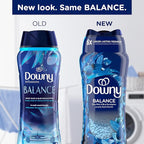 Downy Balance In-Wash Laundry Scent Booster Beads, Crisp Rain and Blue Eucalyptus scent, 24 oz, laundry scent beads, Long-lasting Freshness