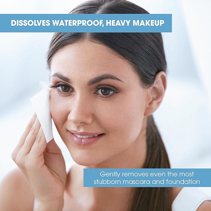 Diamond Wipes Makeup Remover Wipes, Alcohol Free Facial Cleansing Wipes with Vitamin E, Case of 500 Face Wipes