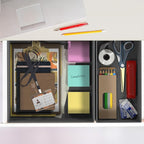 Simple Houseware Foldable Drawer Organizer for Clothes/Underwear/Panty/Onesie Stocking Bin, Set of 12, Dark Gray