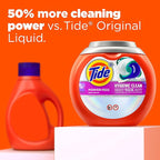 Tide Hygienic Clean Heavy 10x Duty Power PODS Laundry Detergent Pacs, Spring Meadow Scent, 45 Count, For Visible and Invisible Dirt