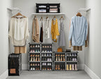 HOMIDEC Shoe Rack Organizer, 6 Tier Storage Cabinet 24 Pair Plastic Shoe Shelves for Closet Hallway Bedroom Entryway