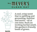 Mrs. Meyer's Clean Day Dryer Sheets, Softens Fabric, Reduces Static, Cruelty Free Formula, Basil Scent, 80 Count