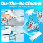 Spray Bottle With Microfiber Cap - All Purpose Cleaner 16oz - FRESH (2 Pack)