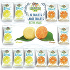 Eco Spinz Garbage Disposal Soap for Cleaning Kitchen Sinks and Drains 6 ct. Lemon & 6 ct. Orange Citrus Scent
