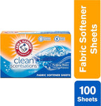ARM & HAMMER Fabric Softener Sheets, Purifying Waters, 100 sheets (Pack of 2)