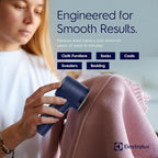 Electrolux Rechargeable Fabric Shaver | Compact Travel Lint Remover for Clothes & Furniture | Eliminates Fuzz & Pilling | 3-Speed Electric Lint Shaver with Type-C Fast Charging Port - Blue