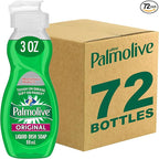 PALMOLIVE Dishwashing Liquid, Travel Dish Soap, Original Scent, Green, 3 Fluid Ounce Bottle (Case of 72) - Total of 216 Fluid Ounces - Dishwashing Liquid - Kitchen Soap & Cleaning Supplies