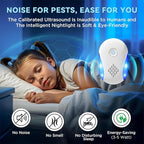 [2025 Upgraded] Ultrasonic Insect & Pest Indoor Repeller, Electronic Plug-in Control Repellent for Roach, Mouse, Rodent, Bugs, Mosquito, Mice, Ant, Spider, 2 Mode Switching (6 Pack)
