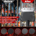 Grill Brush for Outdoor Grill - Bristle Free Grill Cleaner Brush, Steam BBQ Grill Brush with Durable Scraper for Cast Iron or Stainless-Steel Grates, 2 Replaceable Heat-Resistant Heads (Yellow)