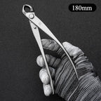 Small Size TianBonsai Bonsai Tools 5-Piece Alloy Steel Bonsai tool Kit In Cluding 180mm Long Handle Scissors / 180mm Branch Cutter / 180mm Knob Cutter / 200mm Straight Root Hook / Tweezers (NBKS5-01)
