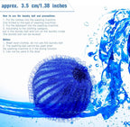 Blulu 12 Pieces Pet Hair Remover for Laundry Dryer Balls Reusable Washing Machine Hair Catcher Pet Dog Cat Catcher Lint Remover (Light Blue,Blue,Grey,Black,Purple,Rose Red)