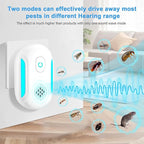 [2025 Upgraded] Ultrasonic Insect & Pest Indoor Repeller, Plug-in Control Electronic Repellent for Roach, Mouse, Rodent, Bugs, Mosquito, Spider, Mice, Ant, 2 Mode Switching (6 Pack)